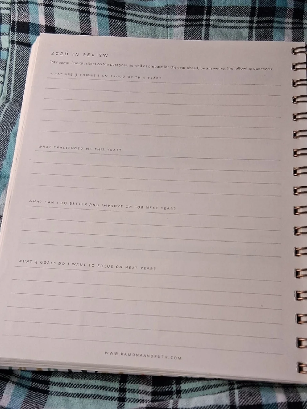 NWT! 2026 Ramona & Ruth Weekly Overview Planner & Calenders